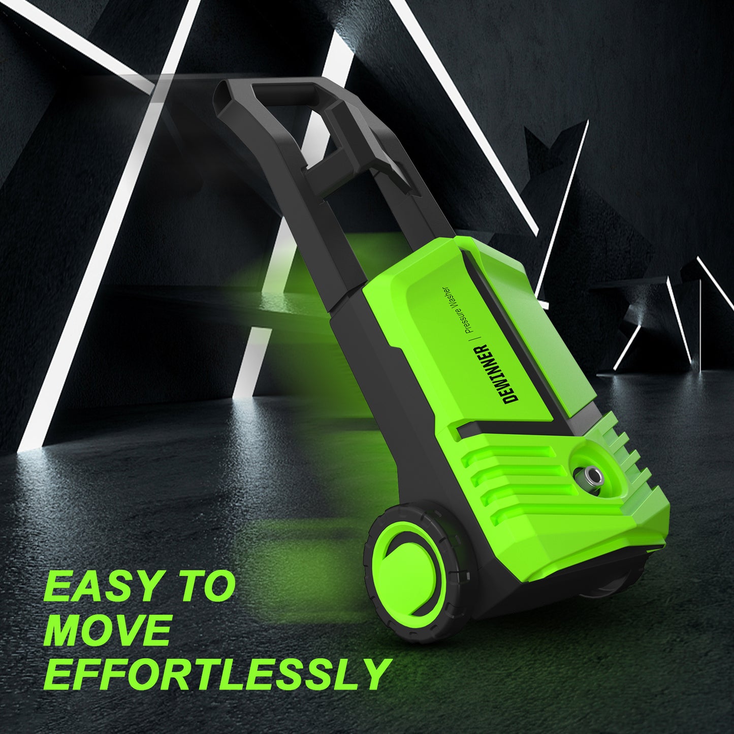 DEWINNER 480L/hr,210BAR, 1600W Pressure Washer, Green