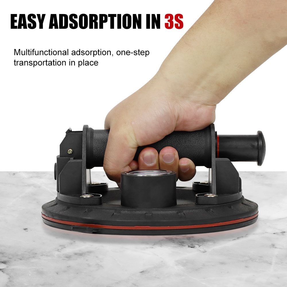 DEWINNER Heavy Duty Suction Cups for Glass Suction Cups to Lift Large Glass Suckers Lifters Large Suction Cups for Glass Window Vacuum Suction Cup Material Lift Tile