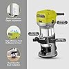 Electric Hand Palm Router, DEWINNER Trimmer Laminate Wood Working Joiners Tool, Compact Router with Trimmer Base, 3 Guide,2 Collets 1/4"(6.35mm) and 3/8"