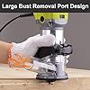 Electric Hand Wood Trimmer, DEWINNER Laminator Router Joiners Tool Set 220V 710W with 3 Bases (Trimmer, Plunge, and Tilt),2 Chucks Collets 1/4" and 3/8", Bits, VPER1029
