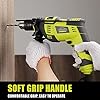 Hammer Drill, 710W Electic Corded Impact Drill, 13mm Metal Chuck, 0-3300RPM, Powerful Variable Speed Drill for Drilling in Steel