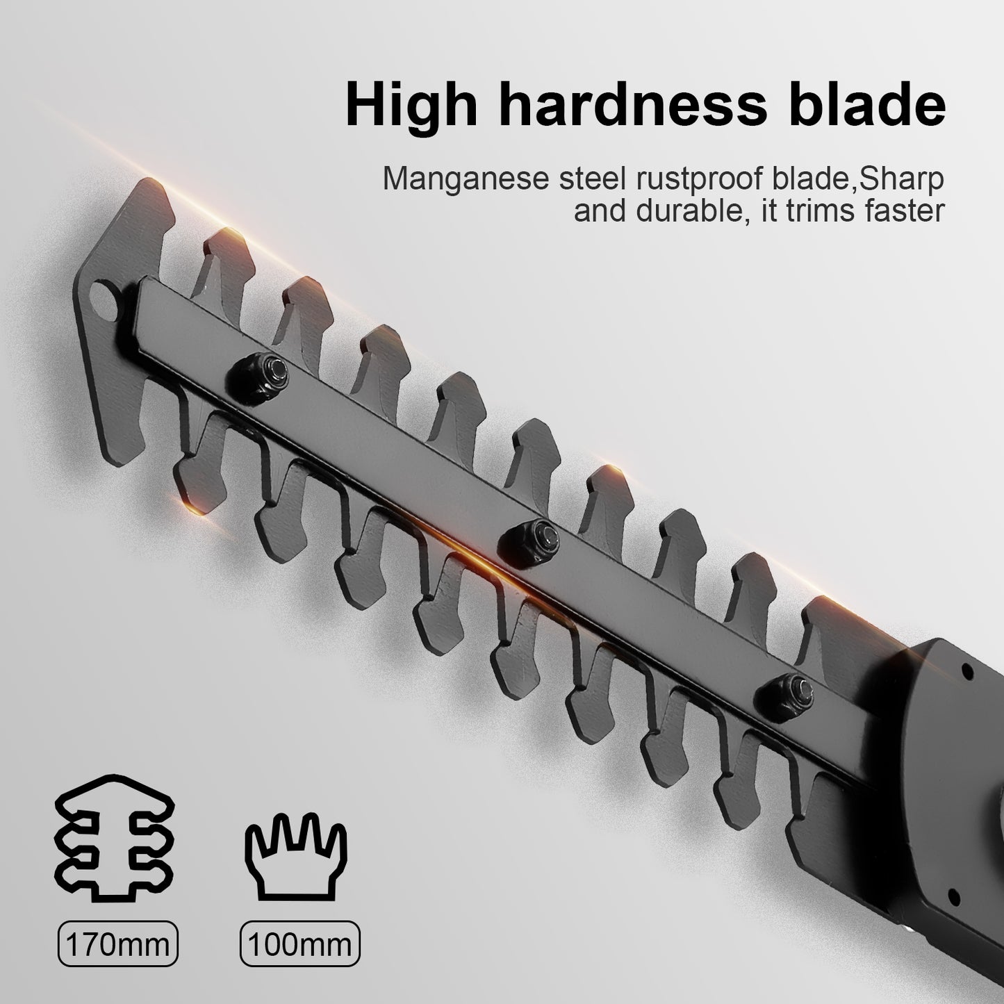 DEWINNER 2in1 Grass Shear & Hedge Trimmer with 7.2V Rechargeable Lithium-Ion Battery, Edging and Shrub Shear, 2 Interchangeable Blades, Lightweight, Garden Cutting Edge Trimmer, Pruner - Handheld