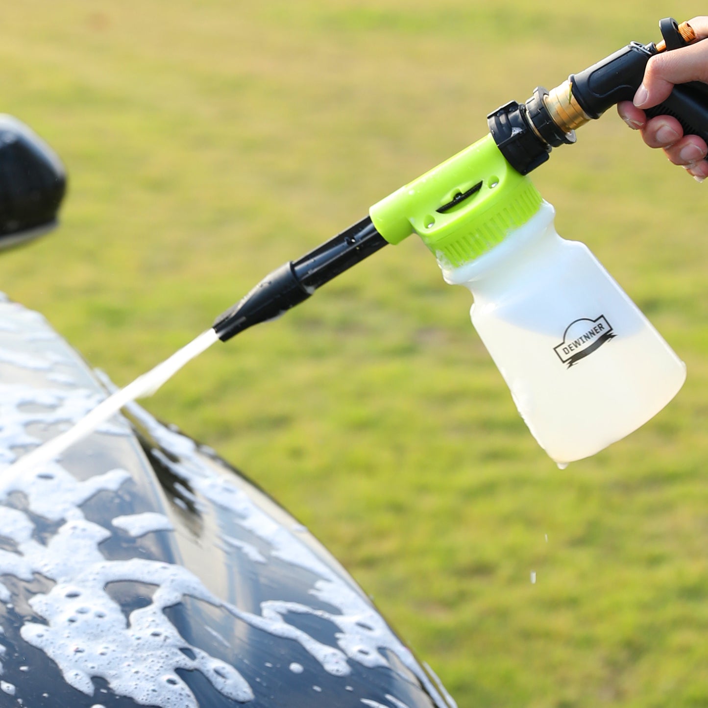 DEWINNER Foam Gun Sprayer with Thick Suds Ultimate Car Wash Foamer, Connects to Any Garden Hose
