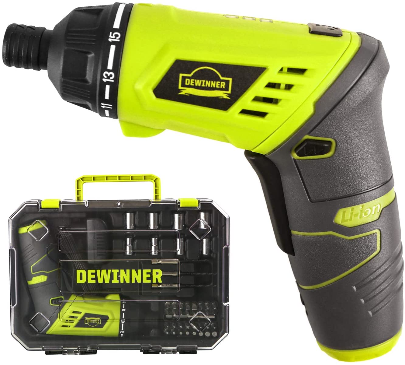 Power Cordless Convenient Screwdriver Drill W/ LED Electric Drill Set  Battery US