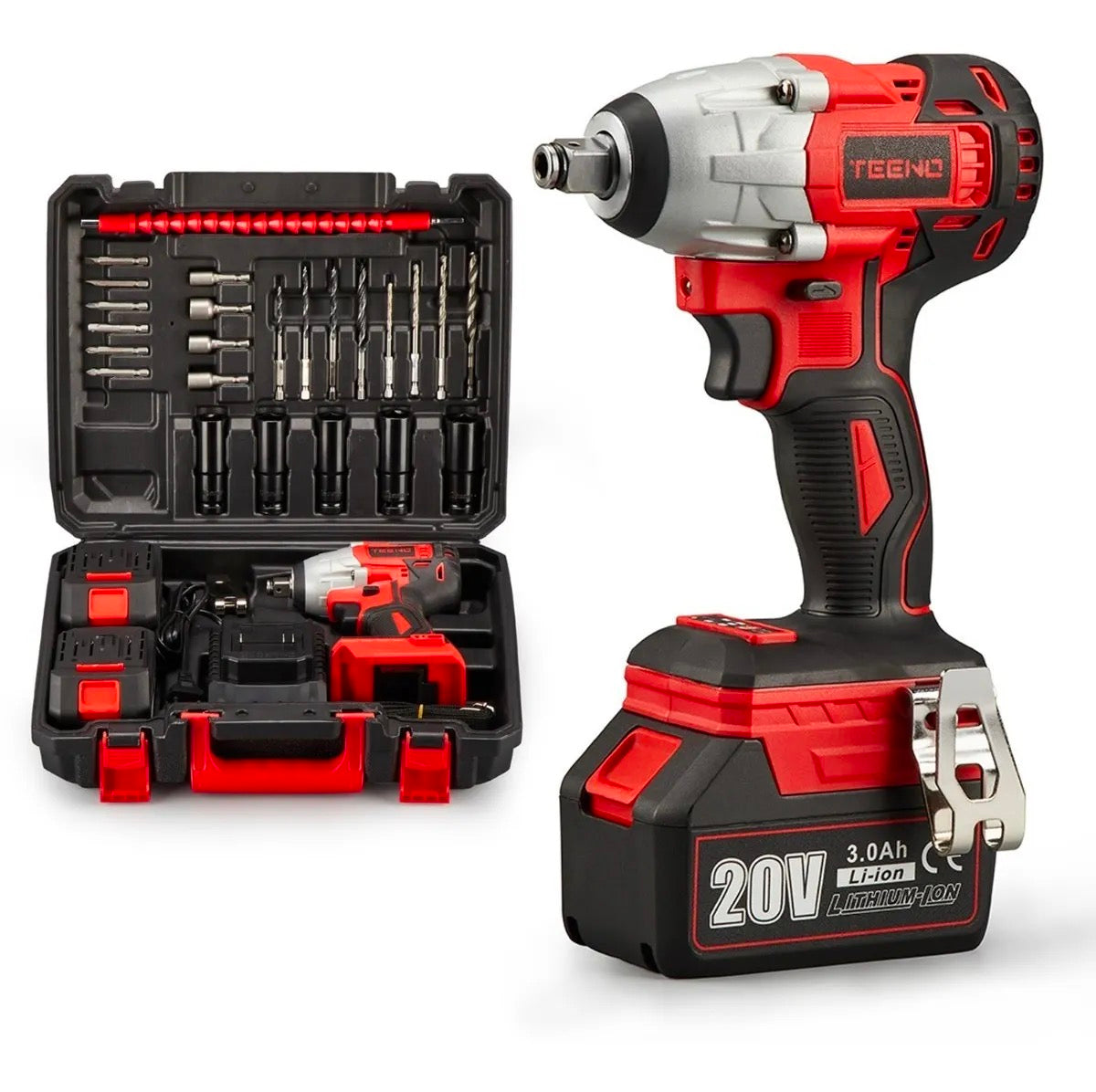 Llave De Impacto Inalámbrico De 20v Teeno 3ah Pro 3799
