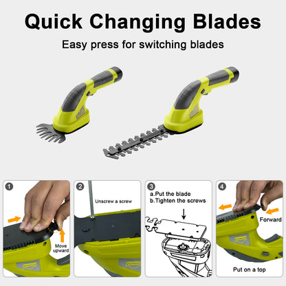 ‎ DEWINNER Grass Shear Blade for DEWINNER 7.2V Cordless 2 in 1 Grass and Hedge Trimmer(DE-T1525WH and DE-T1502))