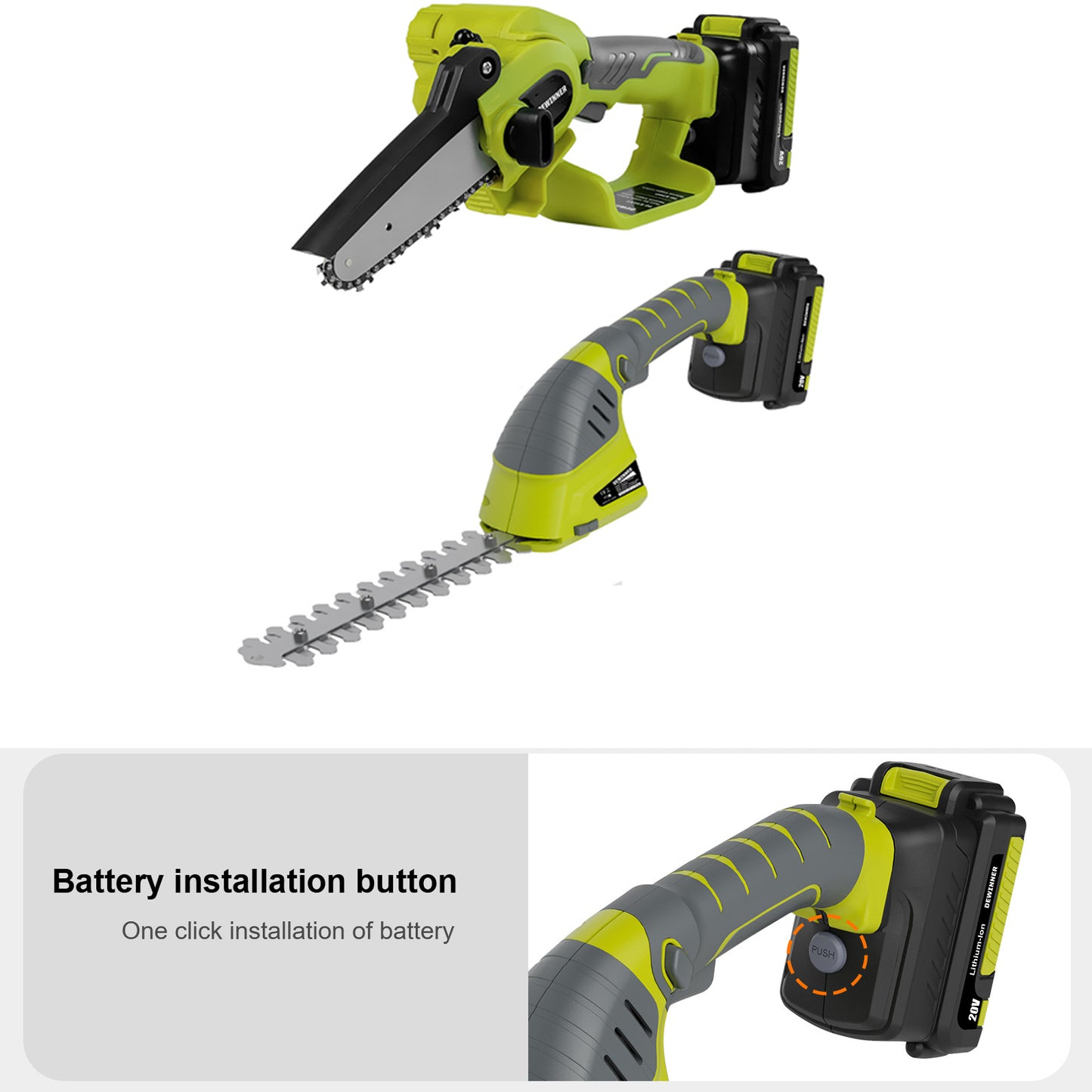 CONNECTING SOCKET for DEWINNER Cordless 3-in-1 Pole & Handheld Hedge Trimmer and Chainsaw