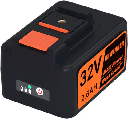 DEWINNER 2600mAh Battery for DEWINNER 32V Cordless Battery Powered Pressure Washer