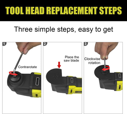 DEWINNER Oscillating Multifunction Tools, 6 Variable Speeds 0-23000RPM Multi-Function Wired 300W, 3.5° Oscillation Angle, 37 Accessories, For Sawing, Scraping, Cutting, Grinding and Polishing