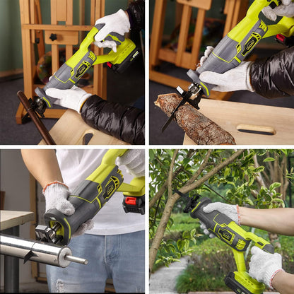 DEWINNER Cordless Sabre Saw, 20V 2.0Ah Compact Saw with Li-Ion Battery and Charger, 2 Saw Blades, Variable Speed, Tool-free Blade Change