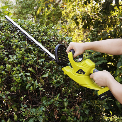 DEWINNER Cordless Hedge Trimmer with Cover Electric Cutter 20V 2000mAh Lithium ion Battery